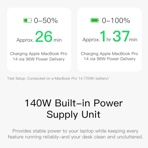 Image of Mate Pro 80Gbps USB4 Dock with 32TB SSD Enclosure, 96W PD Charging, 2.5G LAN, HDMI 4K, Built-in Speaker & Mic, All-in-One Desktop Hub for MacBook & Laptop Computer Peripheral Devices