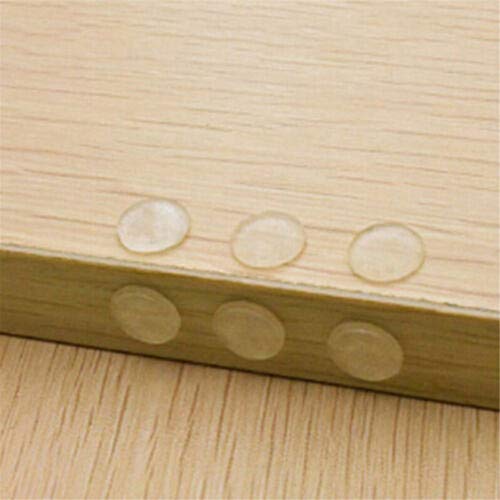 TXSD Tampons en silicone transparents, tampon de meubles de tampon de porte élastique auto-adhésif pour tiroirs en verre antidérapant Cover