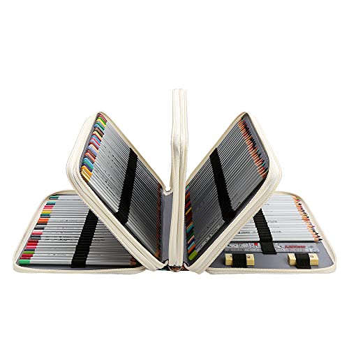 Image of 216 Slots Pencil Case Organizer w /Removal Handle Strap