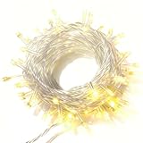 SUCCUL イルミネーション 屋外 防水 LED イルミネーションライト クリスマス ライト 10m 100球 連結可 ストリングライト(クリアコード, イエロー(黄))