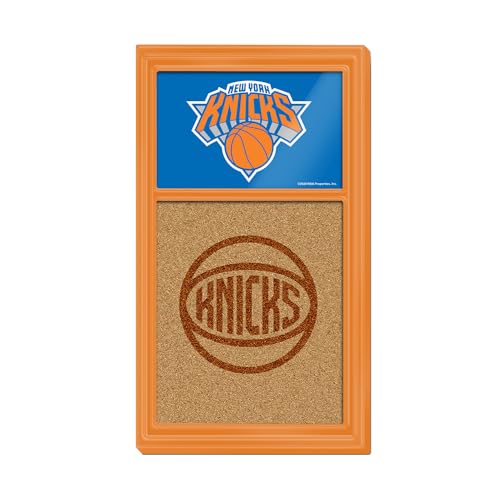 The Fan-Brand NBA New York Knicks: Secondary Logo - Cork Note Board- Sports Decor for Home, Game Room, Fan Cave & Garage - USA Made