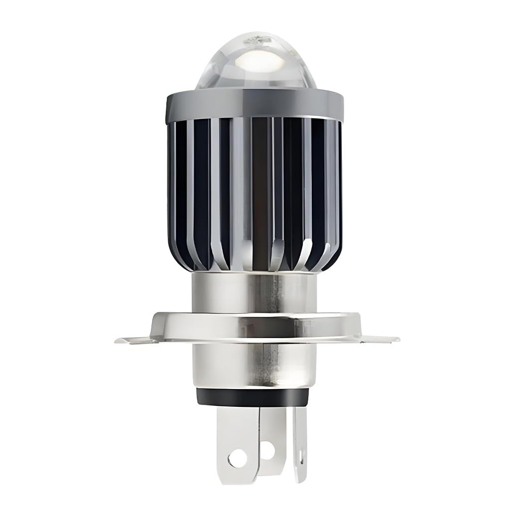 STHIRA® LED Headlight Bulb H4, 10W Dual-Color White & Yellow Motorcycle & Car Headlamp, High-Intensity LED with Heat-Sink Cooling, Energy-Efficient, Aluminum Alloy Housing-image-4