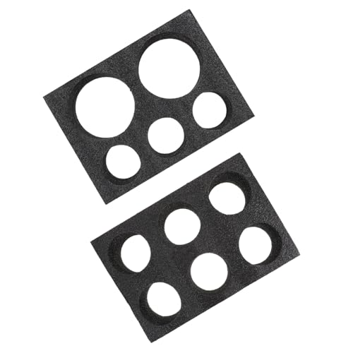 VANZACK Vassoio Porta Bevande in Cotone Perlato Set 2 Pezzi Portabicchieri da Asporto 5 e 6 Fori Leggero e Portatile per Caffè Tè al Latte Picnic e Uso Quotidiano Riutilizzabile