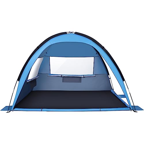 Beach Tent Beach Shade Tent For 4 Person With Upf 50+ Uv Protection Lightweight Easy Setup Cabana Portable Beach Tent Sun Shelter #TOP7