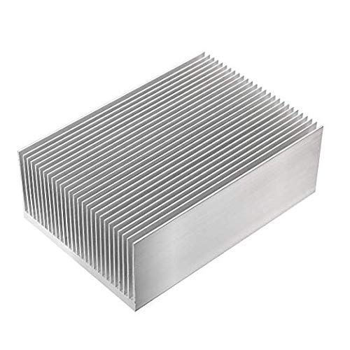 Easycargo 2pcs 69mm Heatsink Kit 69mmx69mmx37mm + 3M8810 Thermal Conductive Adhesive Tape, Cooler Aluminium Heat Sink for Cooling LED Panel, 3D Printer Motor tec1-12706 peltier Module