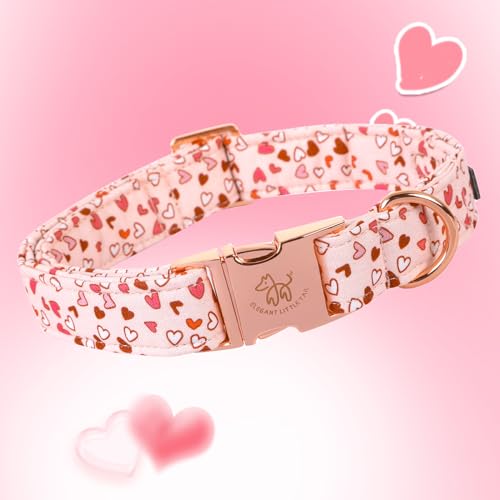 Collier pour chien de Saint-Valentin ajustable et mignon pour grand toutou