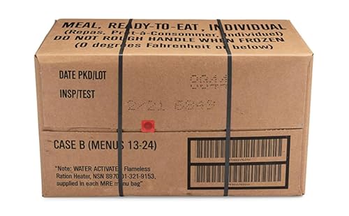 wornick sopacko ameriqual mre meals ready to eat inspection 2025 2026 or better emergency food supply survival camping outdoor 12 packa amp b case bundle 2 count