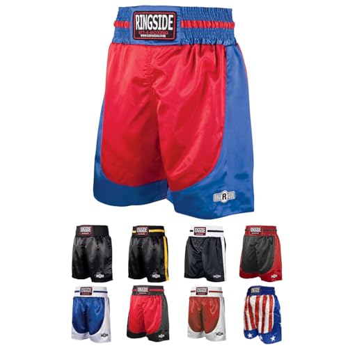 Image of Ringside Pro-Style Boxing Trunks, Satin Shorts for Men and Women, Ideal for Boxing, MMA, Muay Thai