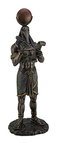 Veronese Design Thoth - Estatua egipcia del Dios de la Escritura y la sabiduría con papiro