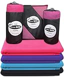 Premium Microfiber Sports Towel / Travel Towel - Fast Drying LITTLE BIG Towel by Luxelu - Available in XL, Large and Mini