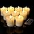 Enpornk 9 Pack Flameless Votive Candles with Timer Remote,2" x 2" Real Wax, Realistic Black Wick Battery Operated Pillar Candles for Wedding, Party and Holiday Decoration