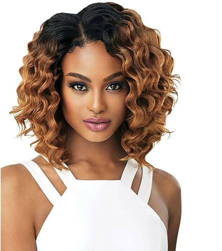 Perruque synthétique ombrée pour masquer les cheveux fins sans effort