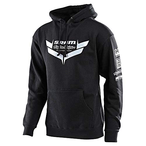 Troy Lee Designs Men's SRAM Racing Icon Pullover Hoodie (Large, Black)