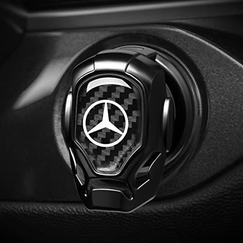 Metal Car Engine Start Stop Button for Car Push Start Button Cover Compatible with CESM CLK GLK GL AB AMG GLS GLE AMG Series Pushbutton Switches Car Interior Decals Accessory