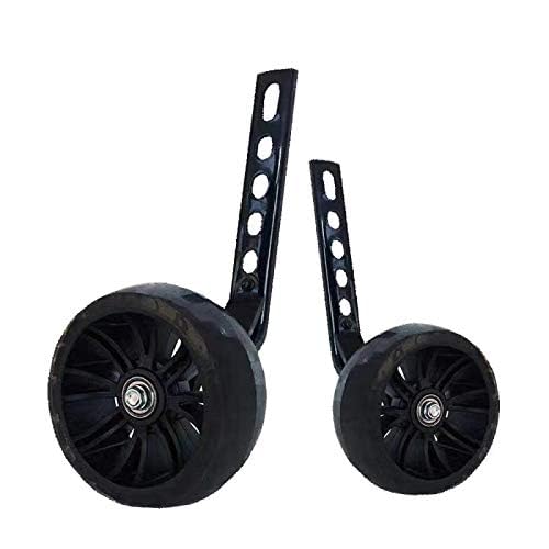 Image of training wheels flash mute wheel bicycle stabiliser mounted Kit compatible for bikes of 12 14 16 18 20 Inch, 1 Pair