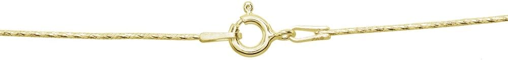 Hoops & Loops Sterling Silver Italian Thin Snake Chain Anklet, 9mm