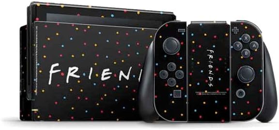 Skinit Decal Gaming Skin Compatible with Nintendo Switch Bundle - Officially Licensed Warner Bros Friends Polka Dots Design