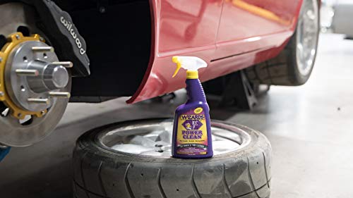Wizards Power Clean Wheel And Tire Cleaner - Non Caustic And No Acid Biodegradable Interior Car Cleaner - Safe On All Kinds Of Wheels - Dissolves Grease, Brake Dust And Road Grime - 22 Oz #TOP3