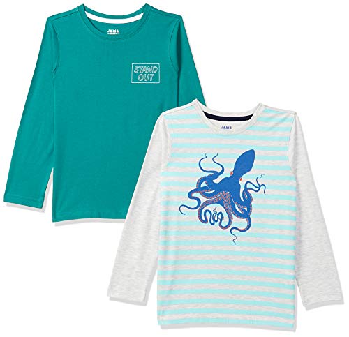 Image of Amazon Brand - Jam & Honey Boy's Regular T-Shirt (AW20BTS-FS-PO2 Multicolor 4 7-8 Years)