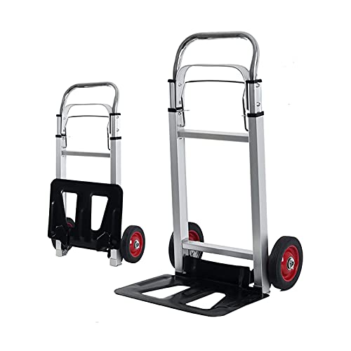 Carretilla plegable portátil con ruedas de goma y 200kg miniatura 1