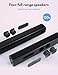 Puxinat 2 in 1 Separable Sound Bar for Smart TV with Subwoofer, Bluetooth 5.0 Surround Sound System for Home Theater, ARC/Optical/Aux/USB TV Speaker, Treble/Bass Adjust, 10 EQ Modes, Remote Included