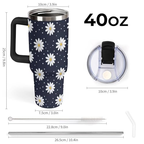Taza de viaje de 40 onzas: termo de café y botella de agua para coche 2