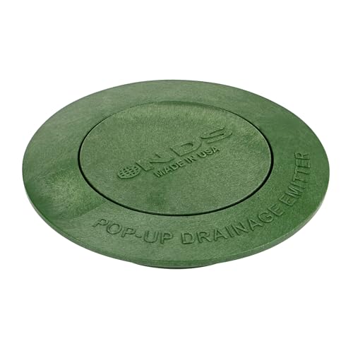 NDS 420C Pop-Up Drainage Emitter fits 3-Inch and 4-Inch Sewer and Drain Fittings Works with Drainage Systems Including Catch Basins and Channel Drains Green
