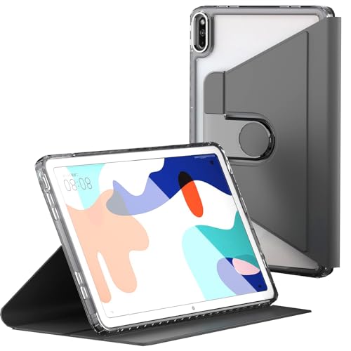 Étui Xiaomi Pad 6 anti-rayures : béquille 360 en cuir noir pour éviter les chutes de la tablette