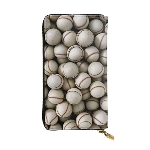 Stylish Baseball Long Leather Wallet For Women, Large Capacity Pu Leather Purse, Phone Card Holder Case Credit Card Wallet, Classy Clutch For Ladies & Men