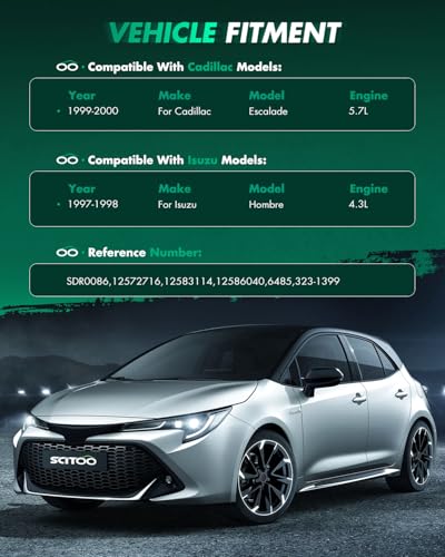 Image of SCITOO Starters SDR0086 6485N fit for Express 1500 for Savana 1500 for Savana 2500 for Express 2500 for Silverado 1500 for Sierra 1500 for Sonoma 1999-2004 for C1500 for K1500 for P30 1994-1999