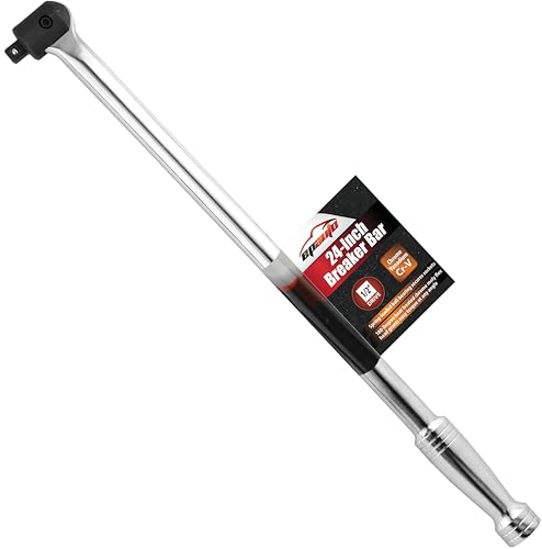 EPAuto 1/2-Inch Drive by 24" Length Breaker Bar, CR-V Steel