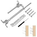 CKE 30 Pairs T316 Stainless Steel 180° Adjustable Angle Cable Railing Hardware Kit 1/8" Wire Rope for Wood Post, Adjustable Swage Toggle Turnbuckle Tensioner and End Fitting, Marine Grade