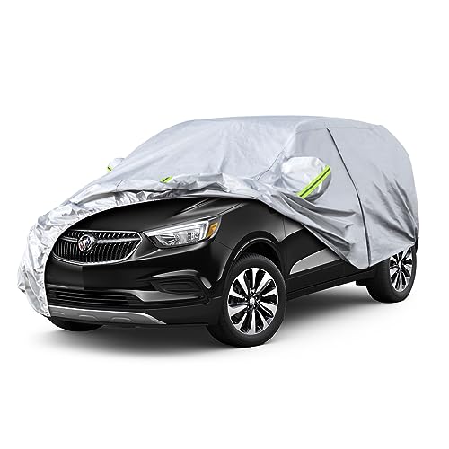 Image of Koukou SUV Car Cover Custom Fit Buick Encore /Encore GX from 2012 to 2025, Waterproof Car Cover All Weather for Automobiles Outdoor Indoor with Zipper Door, Sun Rain Dust Snow Protection.