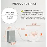 [4 Pack] CLOUDY BAY 4inch Smart Wifi LED Recessed Lights,RGBCW Color Changing Recessed Lighting,Compatible with Alexa and Google Home Assistant,No Hub Required,10W 2700K-6500K,CRI90+ WET Location - Image 3