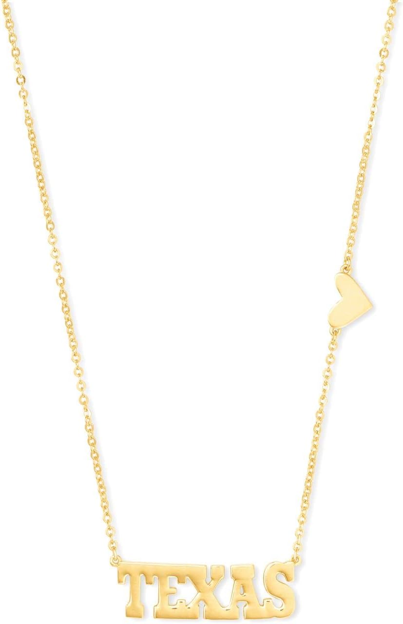 Kendra Scott Texas Pendant Necklace in 18k Gold Vermeil, Fine Jewelry for Women