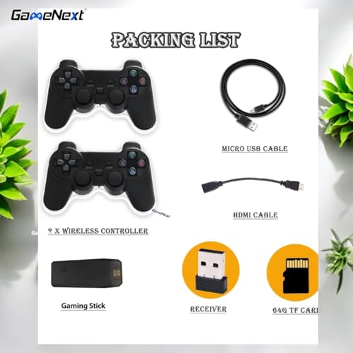 Gamenext Wireless Retro Gaming Console Stick Retro Video Game Console Stick Built In 20000+ Games With 9 Emulators thumb #8
