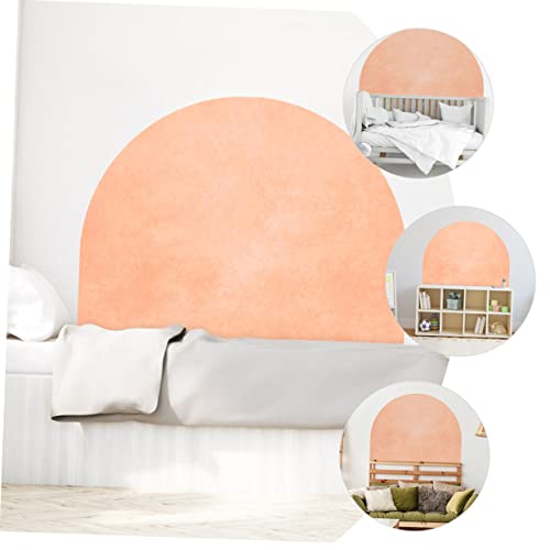 Sticker mural arche géométrique PVC rose pour décoration de salon