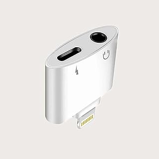 Headphone Jack Adapter for iPhone, 4-in-1 Headphone Cable Dongle Aux Audio Jack Converter, Compatible with iPhone 13/12/11/XS Max/XS/XR/7, Supports All iOS Systems