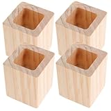 Augmentation de la hauteur des meubles : ces rehausseurs de lit en bois ajoutent un levage efficace de 3 cm, améliorant l'espace de rangement sous le lit et facilitant le nettoyage. Idéal pour une variété de meubles tels que les lits, canapés et tables