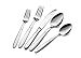 Bruntmor, CRUX Sterling Quality Silverware Royal 45 Piece Flatware Cutlery Set, 18/10 Stainless Steel, Service for 8 100% Rust Proof (45 Piece)