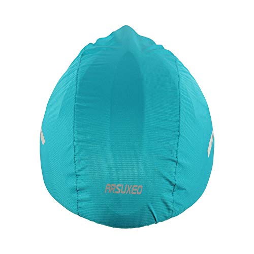 Capa de chuva, Andoer Capa impermeável para capacete de bicicleta com faixa reflexiva Capacete para