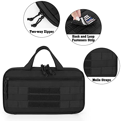 Dsleaf Tactical Pistol Magazine Storage Bag, Molle Mag Pouch Hold Up To 13X Standard Single/Double Stack Magazines For Medium And Large Handguns (Patent Design) #TOP2