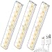 Led Sensor Licht Schrankbeleuchtung mit Bewegungsmelder: 20 LEDs USB Wiederaufladbar Unterbauleuchte Küche Stick-On Magnetstreifen Led Lichtleiste 3 Modi Nachtlicht Küchenleuchte Treppe Lampen 3 PACK