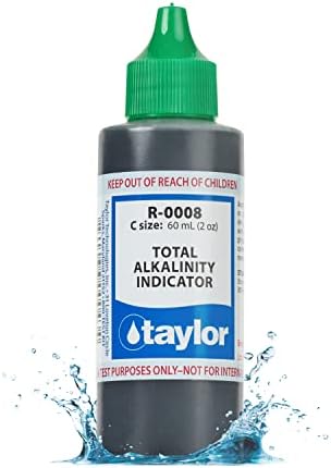 Taylor R0008 Swimming Pool Spa Test Kit Total Alkalinity Indicator 2 Oz Bottle