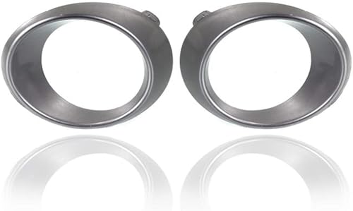 Fog Light Cover - CompatibleReplacement for '11-14 Mazda Mazda2 - Primed-Silver - Pair, Left Driver + Right Passenger Set - DR6150C12A, DR6150C22A