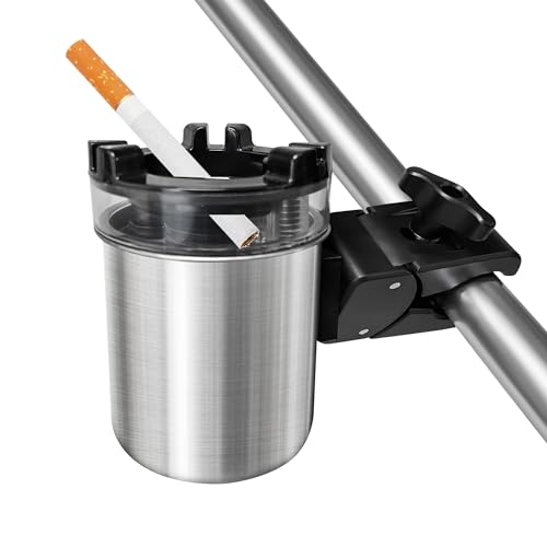 Image of Boat Ashtrays with Lid, Portable Ashtray for Boats, Mini Marine Trash Can, Detachable Windproof Extinguished Butt Bucket