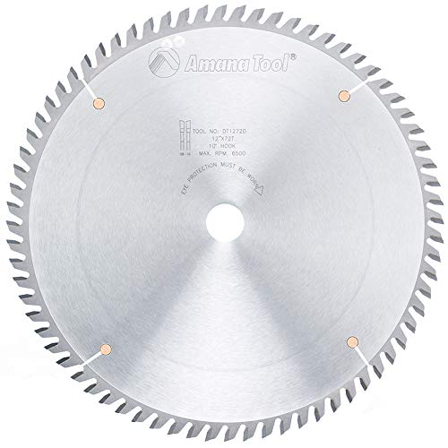 Amana Tool - DT12961 Carbide Tipped Sliding Table Saw 12" Dia x 96T Tcg, 10 Deg, 1 Inc