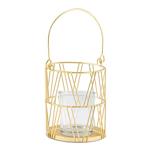 Weddingstar Gold Geometric Candle Lantern
