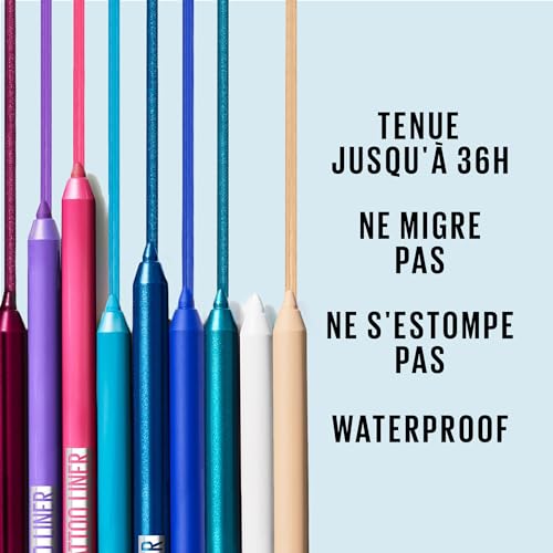 Image of Maybelline New York Tattoo Liner Gel Pencil, Sharpenable Eyeliner, Tealtini (Pack of 2)
