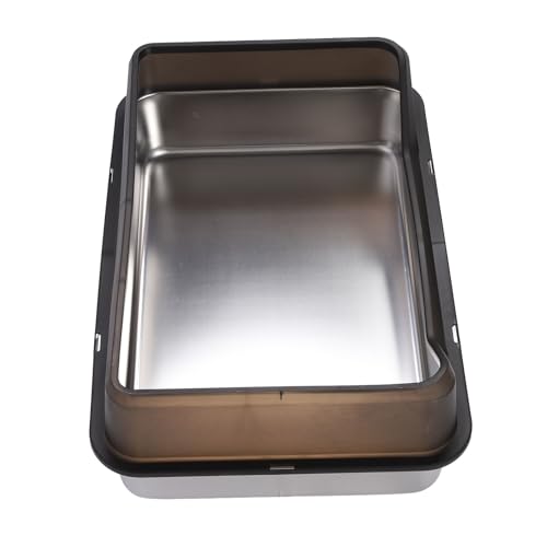 Caixa de Areia para Gatos, à Prova de Vazamentos e Respingos, para Animais de Estimação (Preto)